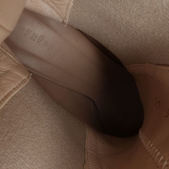 Freda Salvador Boots Womens Size 6.5 Beige Brooke Suede Chelsea Lug Sole Ankle - Picture 14 of 16